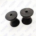 Fit Mounting Width Boat Trailer Black Molded Rubber Bow Stop Roller 50-56310