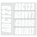 Boat Registration Identification Numbers Sticker Decals White 4Sets of A-Z & 0-9