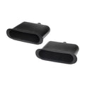 Boat Cleat Housings - 3 1/4 Inch Black Plastic (pair)