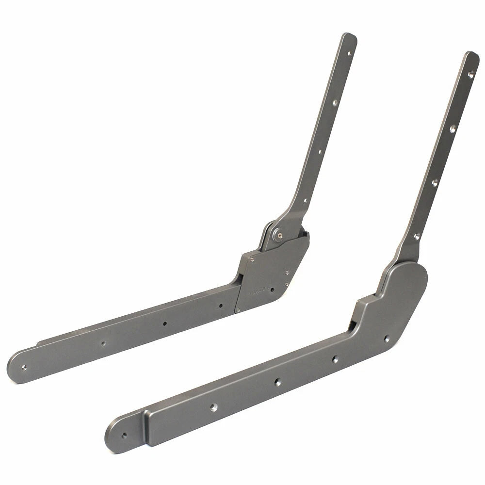 Supra Boat Seat Hinges - Gray Anodized Aluminum (set of 2)