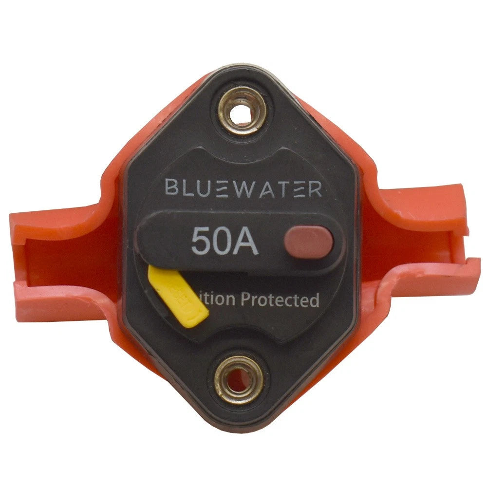 Bluewater Enterprises Boat Manual Reset Circuit Breaker - 50A 32V