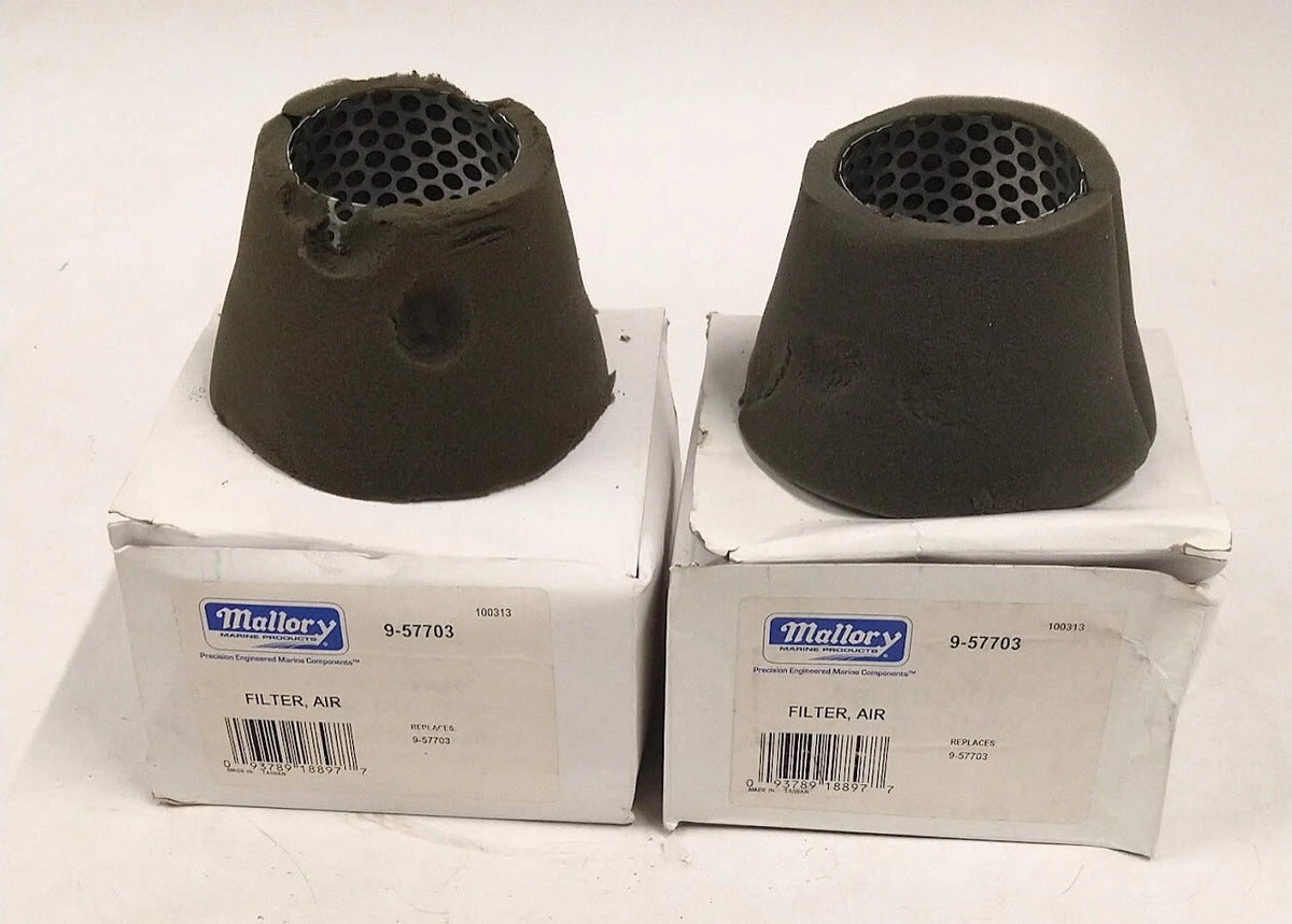 Mallory Marine 9-57703, Air Filter ( 2 Pack )