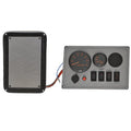 Yamaha Boat Dash Gauge Panel 16589A - Gray Plastic with Fuse Box