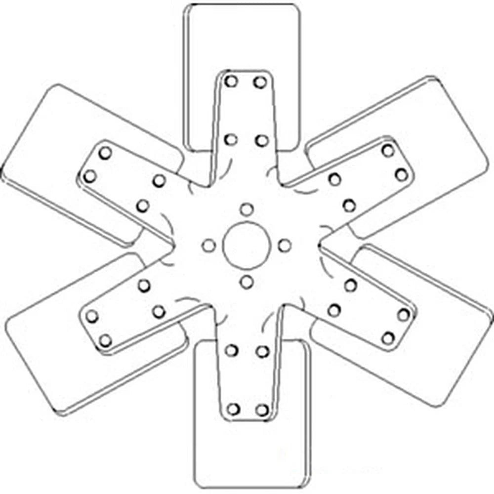 Cooling Fan - 6 Blade Fits Massey Ferguson 255 265 175 521269M1