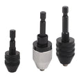 3 Piece Drill Chuck Adapter Hex Shank Quick Change Drill Converter Tool 6 35mm