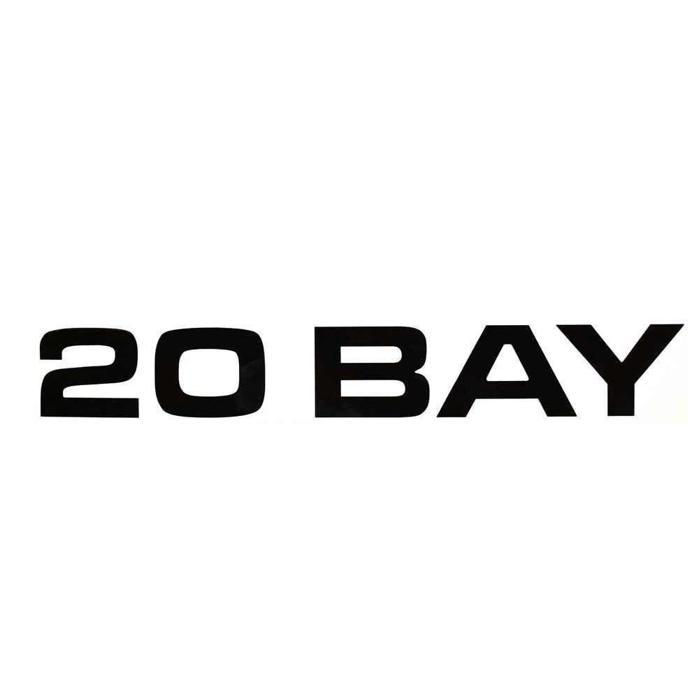 Lowe Boat Decal 2172991 - 20 Bay Black 19 1/8 X 2 3/4 Inch
