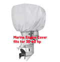 30-60 HP Waterproof Yacht Half Outboard Motor Marine Engine Boat Silver Cover