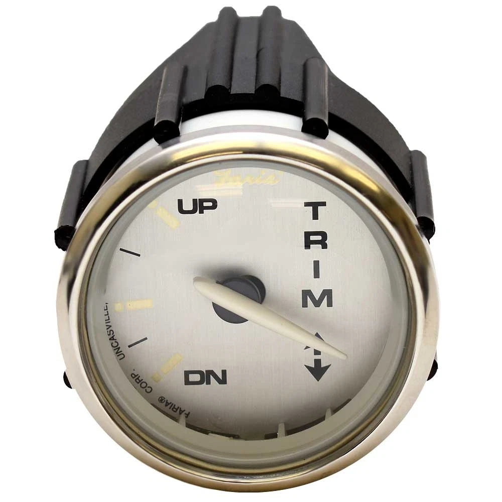Faria Boat Trim Gauge GBC600A - Kronos Silver Honda 2 Inch