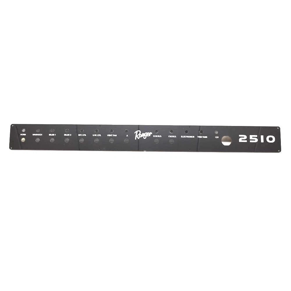 Ranger Boat Blank Switch Panel 204428 - 2510 Black 29 3/4 X 2 7/8 Inch