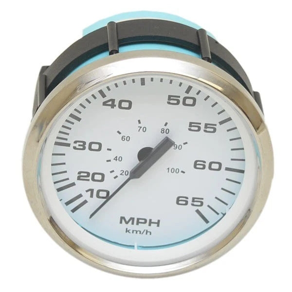 Faria Boat 65 MPH Speedometer SEK069A - 3 1/4 Inch White