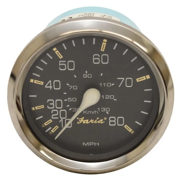 Faria Boat Speedometer Gauge SE9200A - Black 3 1/4 Inch