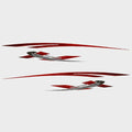 Larson Boat Graphic Decals 05732079 - Senza Red Stickers (set of 4)