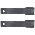 (2) W43048 Flat Offset Blades 21.750" X 4.000" Fits John Deere Rotary Cutters