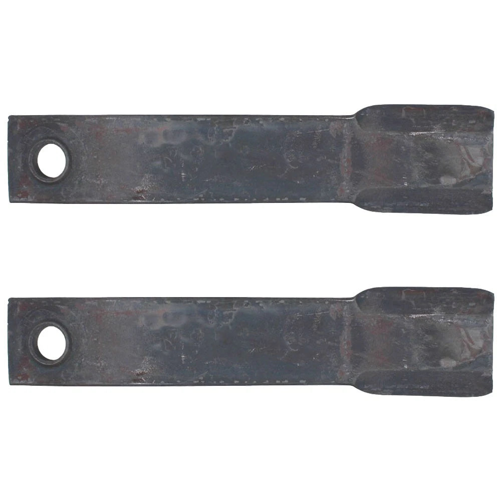 (2) W43048 Flat Offset Blades 21.750" X 4.000" Fits John Deere Rotary Cutters