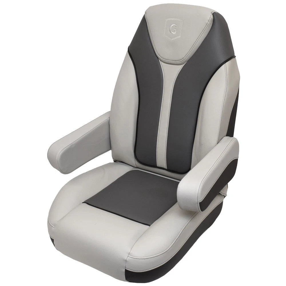 Godfrey Monaco Pontoon Boat Reclining Helm Seat 485960 - Gray