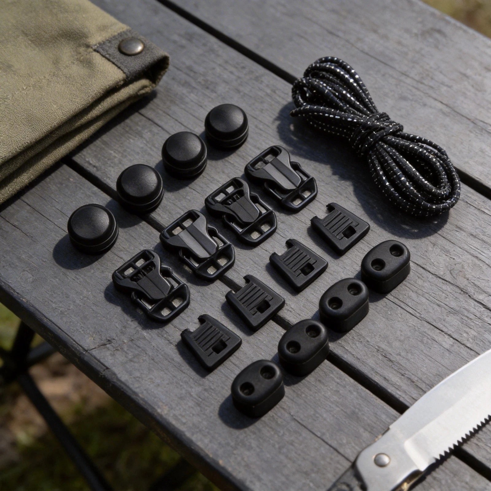 Outdoor 17pcs Elastic Expansion Straps with Adjustable Buckles for Backpacks
