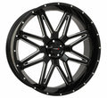 SYSTEM 3 St7 Wheel 24x9 5+4 for ATV/UTV with Beadlock & Gloss Black Finish