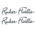 Rinker Boat Brand Decal - Flotilla Green 37 3/4 X 8 3/8 Inch (pair)