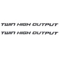 Yamaha Boat Decal 219904247 - Twin High Output 11 1/4 Inch Gray (pair)