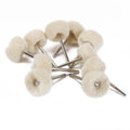 10Pcs Fine Wool 1/8" Shank Soft Polishing Brush Buffing Wheel Rotary Tool a