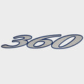 Cruisers Boat Model Decal Sticker V2374500 - 360 Express Silver Blue