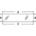 T132952 Fits John Deere Bottom Rear Glass for Models 300D, 310D, 310E, 310SE, 31