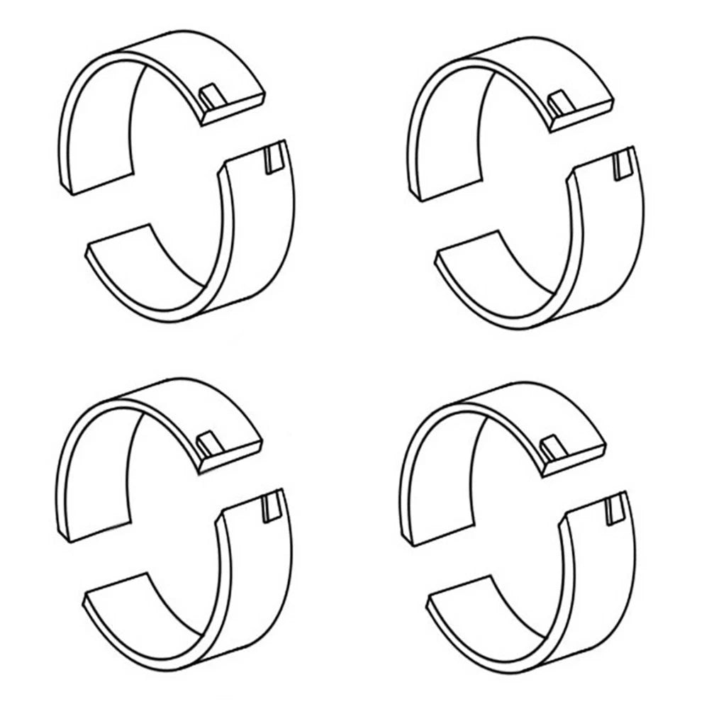 4 Connecting Rod Bearing Set.020" Fits Case IH Fits International Harvester in