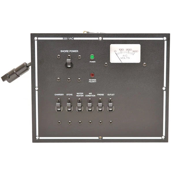 Four Winns Boat Breaker Switch Panel 025-4079 - 10 X 8 Inch Aluminum