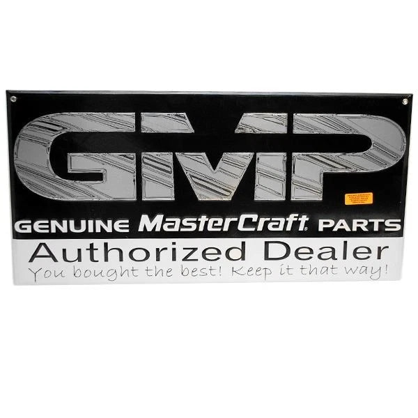MasterCraft Boat Sign 900097 - GMP Silver Black Aluminum