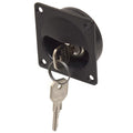 Locking Boat Access Hatch Latch - with Keys 2 1/4 Inch