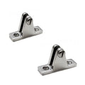 Boat Bimini Deck Hinges - Surface Mount 2 3/8 Inch Stainless (pair)