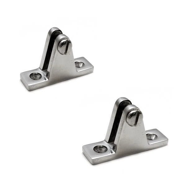 Boat Bimini Deck Hinges - Surface Mount 2 3/8 Inch Stainless (pair)