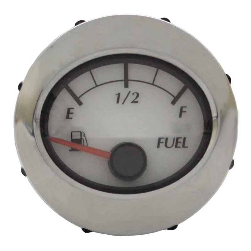 Faria Boat Fuel Gauge GP5030A - 2 Inch Silver White