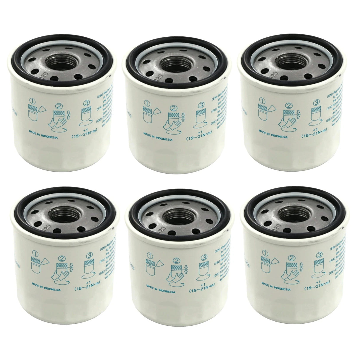 OEM (6-Pack) Kubota OIL FILTER for Ford S19100-66001-1, Hitachi 4661289