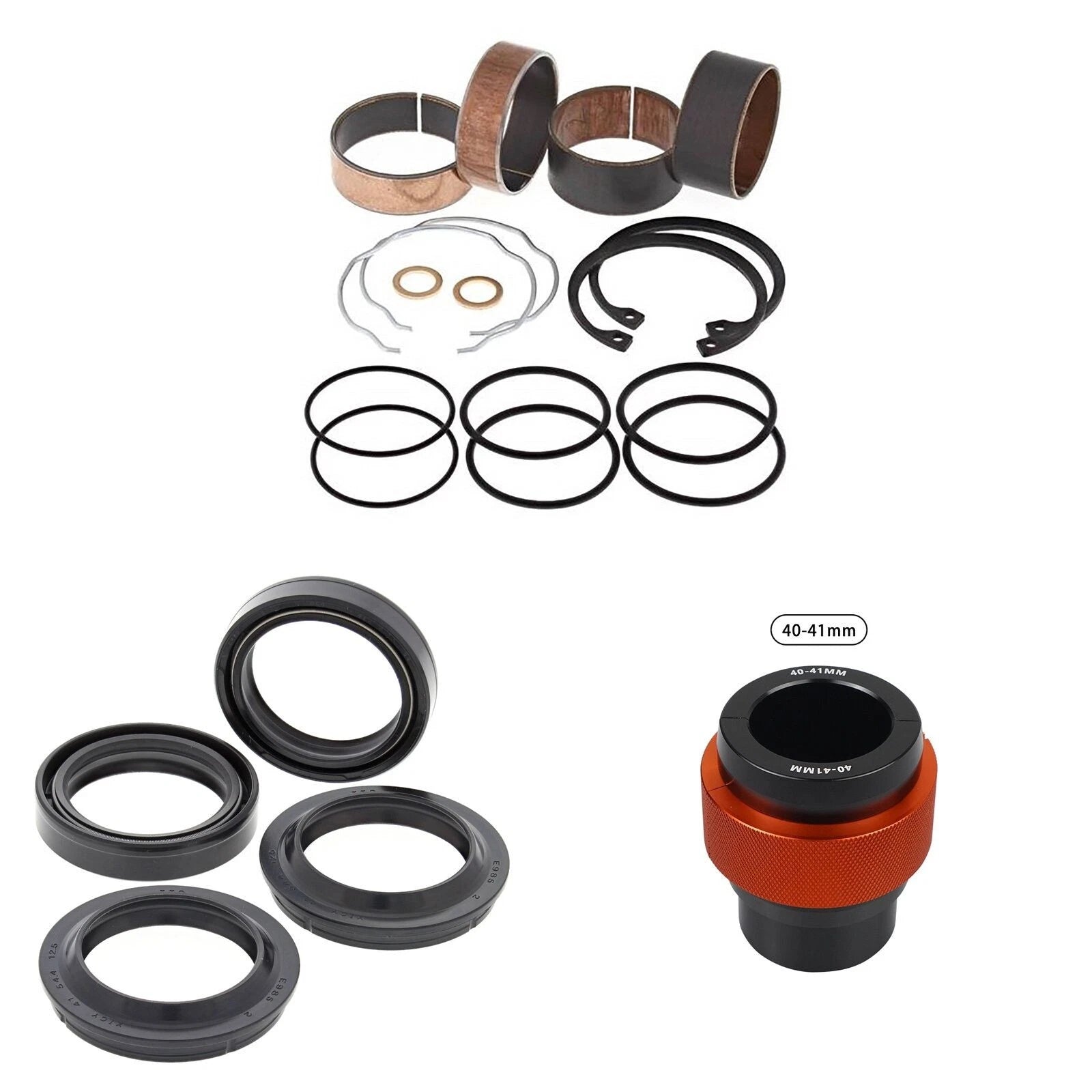 Complete Front Fork Rebuild Kit for Suzuki GSXR750 2011-2022 56- with Driver