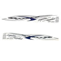 Rinker Boat Graphic Decals 218474 - Captiva Gray Blue Stickers (kit)