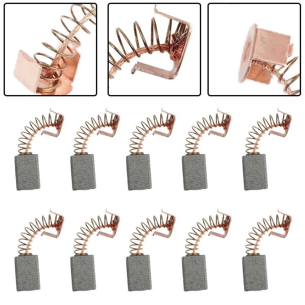 10 Pair Angle Grinder Motor Carbon Brushes Replacement Part Power Tool 20mm