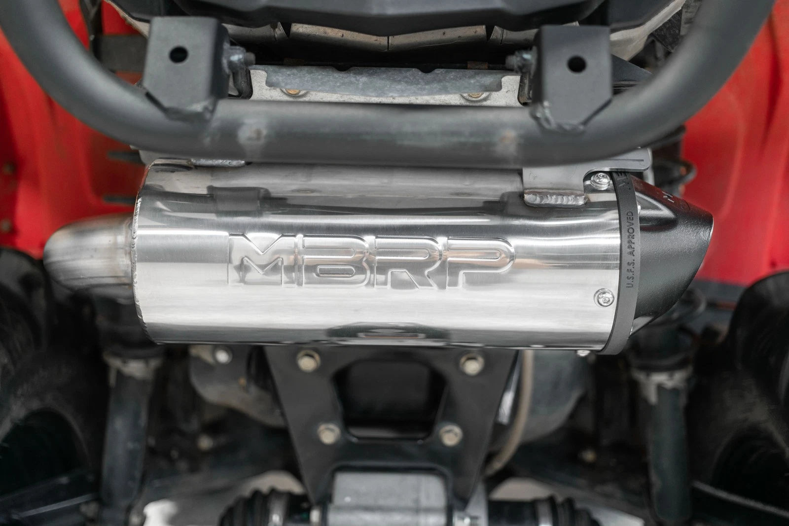 MBRP Single Slip-On Exhaust System with 4.5" Performance Muffler for Can-Am
