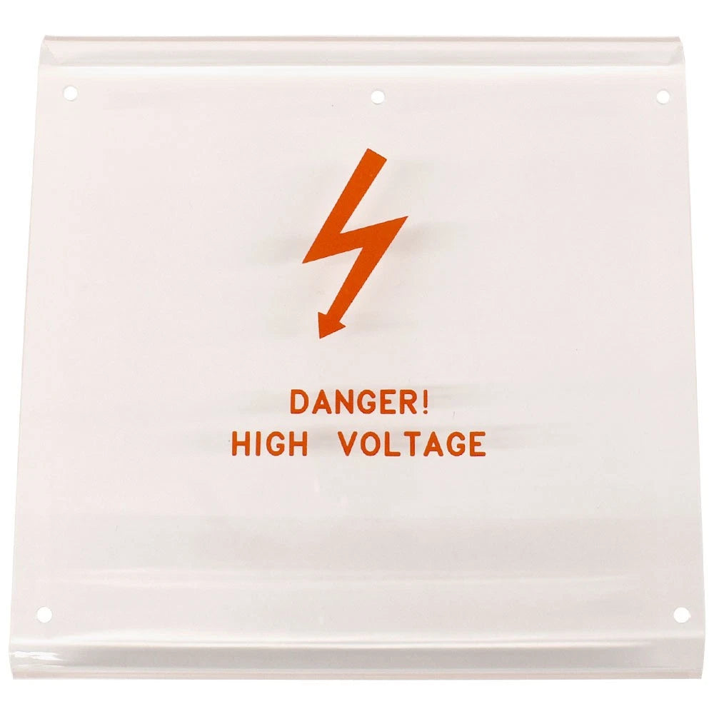 Sea Ray Boat High Voltage Cover 2180859 - 8 X 8 Inch Clear Red