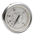 Faria Boat Speedometer SE9839B - Newport 60 MPH 3 1/4 Inch Silver White