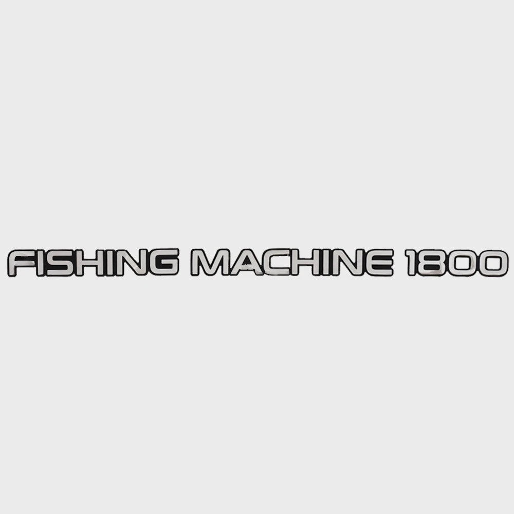 Lowe Boat Raised Decal 2369570 - FM 1800 Domed Silver Sticker