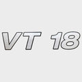 Crestliner Boat Model Decal 2201978 - VT 18 Black Silver Sticker