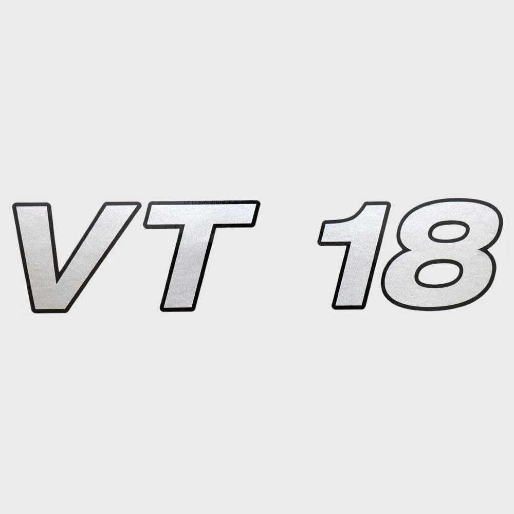 Crestliner Boat Model Decal 2201978 - VT 18 Black Silver Sticker