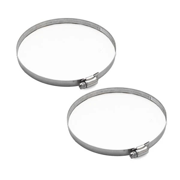 Ideal Boat Hose Clamps - 4 3/4 - 6 1/2 X 1/2 Inch SS (pair)