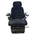 Universal Mechanical Fabric Seat for Loaders Backhoes and Construction Fits CAT