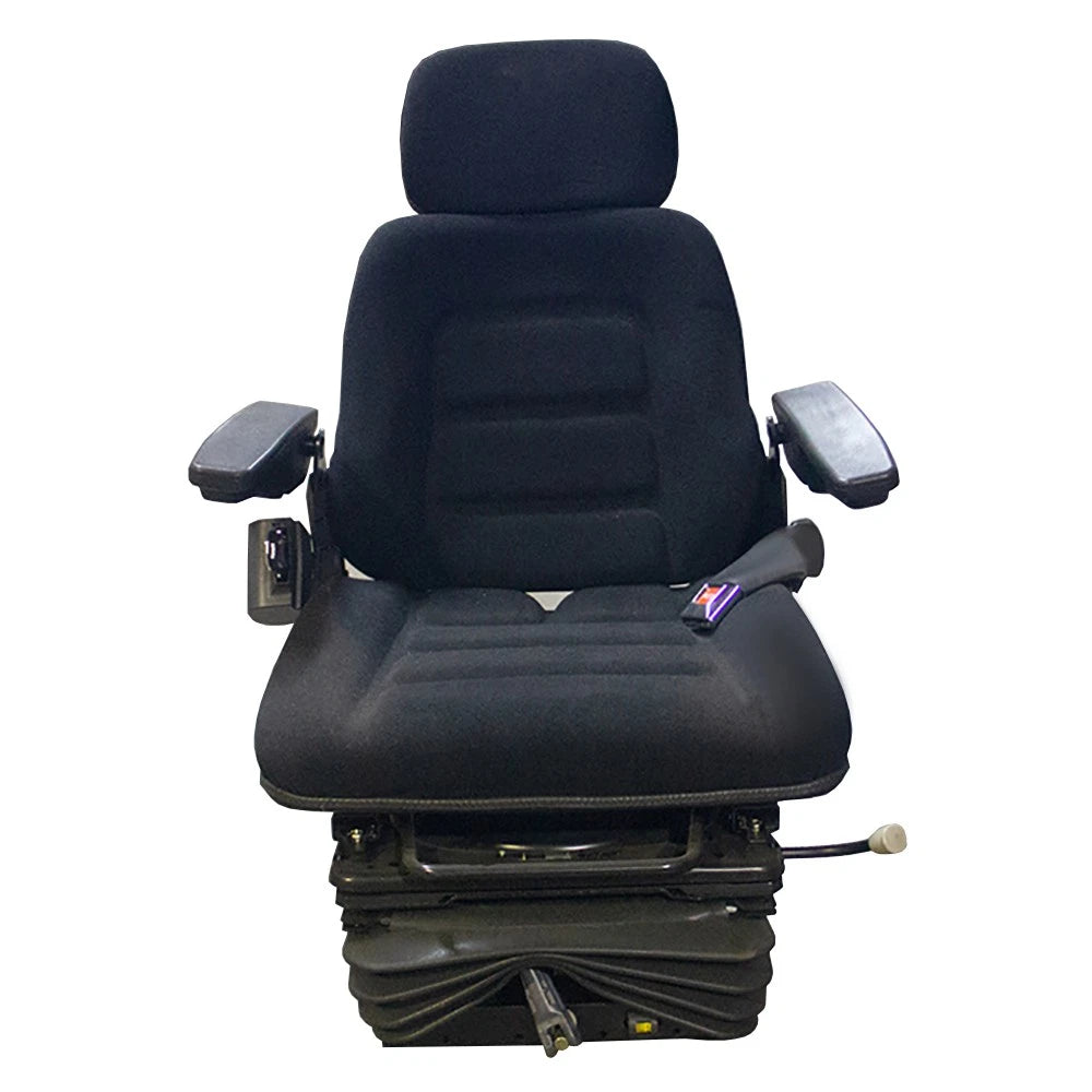 Universal Mechanical Fabric Seat for Loaders Backhoes and Construction Fits CAT