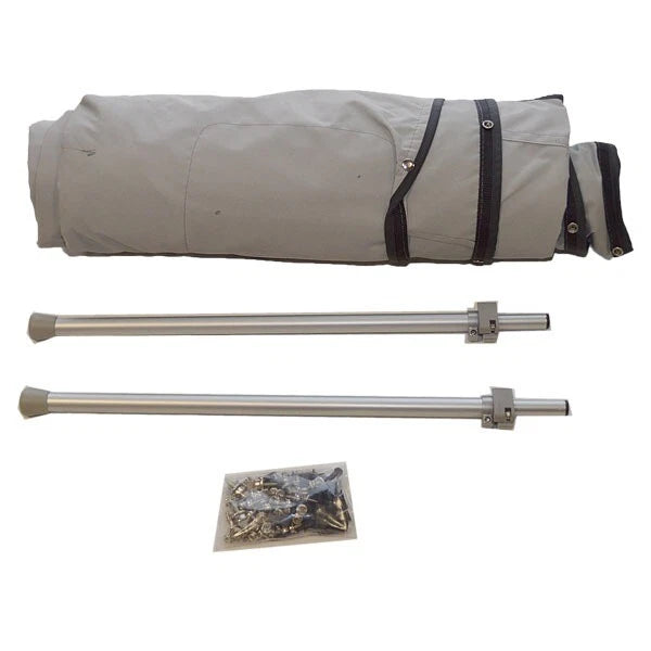 Lund 1600 Predator Ss OEM Gray Canvas Marine Boat Snap Cockpit Cover 1997994