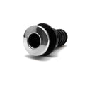 Boat Thru Hull Connector - 2 1/4 Inch Black Barbed Plastic