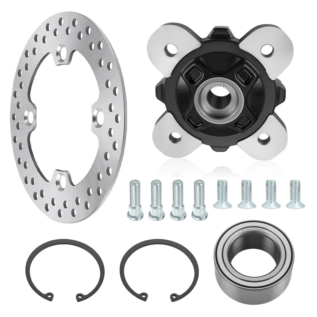 Front Wheel Hub Brake Rotor Bearing Studs for Polaris Ranger 900 Crew XP 2013-19