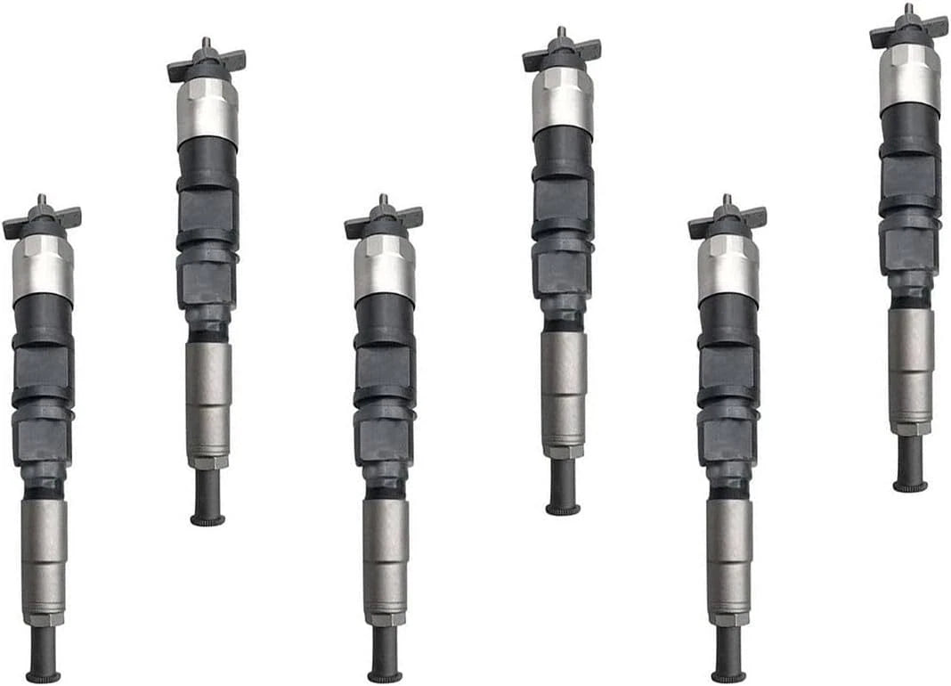 6X Fuel Injector 095000-8550 RE539818 for John Deere Diesel Engine 6090T